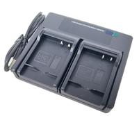 Caricabatterie USB doppio per fotocamera Panasonic DMW-BLH7E DMW-BLE9 DMW-BLE9E DMW-BLG10E Lumix DC-TZ100 DC-TZ95 DC-TZ90 DMC-GF3 DMC-GF5 DMC-GF6 DMC-GX7 DMC-GX85 DMC-LX100