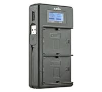 Jupio Caricabatterie USB dedicato Duo LCD per Canon LP-E17