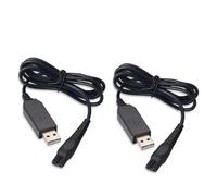Caricabatterie USB For Rasoio Elettrico, Compatibile Con Philips, HQ8505, Cavo Di Ricarica USB Portatile Da Viaggio Da 15 V E 1 M(2 USB charging cable)