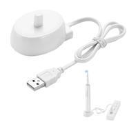 Caricabatterie USB per spazzolino elettrico Braun Oral B Pro 3 Pro 4 D12 D16 iO3 iO4 iO5 iO6, base di ricarica induttiva tipo 3757, cavo di alimentazione USB da 5 V (5 V 0,4 A)