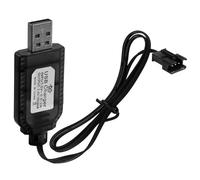 Caricabatterie USB RC 7,4V Per Batterie LiPo Con Connettore SM-3 PIN - Sicuro, Portatile E Compatibile Con Auto RC, Barche, Droni E Giocattoli Telecomandati, con Protezione E Indicatore LED