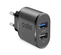 SBS TETR2USB21AFAST Caricabatterie per dispositivi mobili Nero Interno