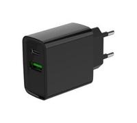 Caricabatterie USB Type-A, USB Type-C FAST CHARGER 20W Black TA UC PDQC20 01 BK