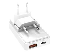 Caricatore da parete SBS Flexi con presa EU integrata, 1xUSB-A AFC18W + 1