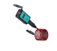 Caricabatterie USB Type-C Singolo Quadrato A Ricarica Rapida con Voltmetro 7613