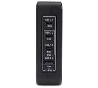 Caricabatterie USB Type-C, USB Type-A 140W GaN Black 3114GCU WALL CHARGER
