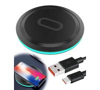Caricabatterie wireless 15 W Ricarica rapida per S-amsung Galaxy S25 Ultra/S24 FE/S23/S22/S21/S20/S10/S9 Pad caricabatterie wireless per G-oogle Pixel 9/9 Pro/8/8a/7/6 XL per iP-hone 16 15 14 13 12 11