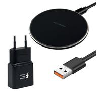 Caricabatterie Wireless 15W Veloce Qi Compatibile con iPhone 17 16 15 14 13 12 Pro Max Plus per AirPods Samsung S25 S24 S23 S22 S21 S20 Ultra Pixel 9 8 per Xiaomi Huawei LG Ricarica Senza Fili Rapida