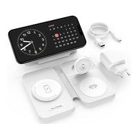 Caricabatterie wireless 2 in 1, stazione di ricarica magnetica, compatibile con serie 15/14/13/12 e Apple Watch 9/8/7/6/SE/5/4/3, oltre a AirPods 2/3/Pro.