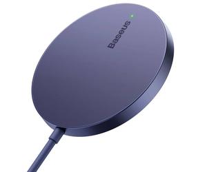 Caricabatterie wireless Baseus Simple Mini3 - Compatibile con MagSafe e Qi2 - 15 Watt - Viola - Nouvo