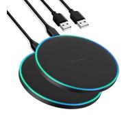 Caricabatterie wireless compatibile con iPhone 16 15 14 13 12 11 Pro Max/Mini/Plus/XR/X/8, tappetino di ricarica wireless veloce da 15 W Max per Samsung Galaxy S23/S22/S21/S20/S10, Galaxy Buds