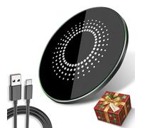 Caricabatterie wireless da 15 W con ricarica magnetica rapida compatibile con Samsung/MogSafe/iPhone 16/15/14/13/12/11/X/XS/XR