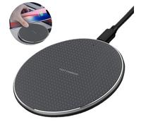 Caricabatterie wireless, design portatile, base di ricarica rapida ultra sottile per Samsung, Google, Apple e altri dispositivi, con tecnologia