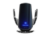Caricabatterie wireless for auto da 100 W Supporto magnetico automatico for telefono con supporto for for ricarica rapida a induzione a infrarossi del,Compatibilità universale(Noir)