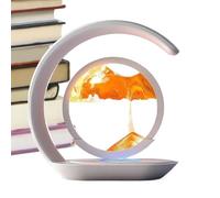 Caricabatterie wireless - Lampada mobile a sabbia con base di ricarica magnetica, accessorio da scrivania con luce LED | Elegante caricabatterie per telefono e decorazioni per la casa