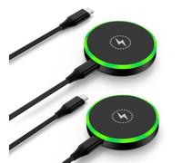 Caricabatterie wireless magnetico da 25 W Pad di ricarica rapida Android per Samsung Galaxy S26 Ultra/S25 Ultra/S24 FE/S23/S22/Z Fold Z Flip 7, 2 pezzi tappetino caricabatterie stazione di ricarica