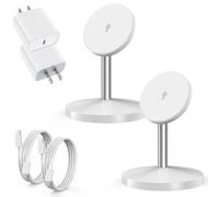 Caricabatterie wireless magnetico per iPhone, supporto per caricabatterie Mag Safe, stazione di ricarica rapida Mag-Safe per iPhone 16 ProMax/16 Plus/15/14/13/12 Apple Magnet Wireless Charging Station