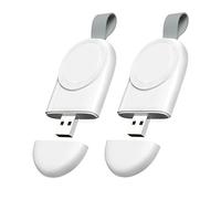 Caricabatterie wireless per Apple Watch (confezione da 2), caricabatterie USB portatile magnetico per auto da viaggio per iWatch compatibile con serie 10 9 8 7 6 5 4 3 2 1 Ultra 2 Ultra SE 2 SE