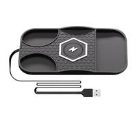 Caricabatterie wireless per auto - Base di ricarica rapida, supporto per telefono cordless | Supporto per sensore automatico con rilevamento intelligente, base antiscivolo e impugnatura regolabile, ad