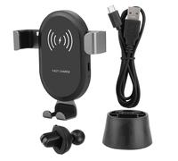 Caricabatterie wireless per auto con rilevamento automatico del telefono, compatibilità universale, design con occhi luminosi e angolo di visione a