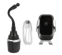 Caricabatterie wireless per auto con sensore a infrarossi, giunto sferico girevole e design universale, facile da installare, struttura con tubo