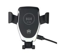Caricabatterie wireless per auto con sensore a infrarossi, ricarica rapida Qi, testa a sfera flessibile per una visuale ottimale, ampia