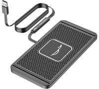 Caricabatterie Wireless per Auto per Alfa Romeo Brera Giulia Mito, Tappetino Ricarica Wireless Auto, Caricatore Rapido Type-C/USB,1M-USB