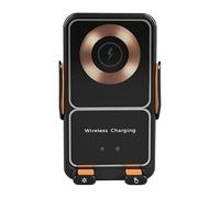 Caricabatterie wireless per auto, rotazione a 360 gradi, supporto per telefono, supporto anti scossa, supporto anti vibrazione, ricarica rapida da 15 W, presa d'aria per cruscotto auto, camion