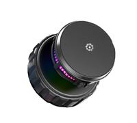 Caricabatterie wireless per auto, supporto magnetico per telefono cellulare, caricabatterie rapido wireless da 15 W, con luce ambientale, per console di viaggio o uso quotidiano