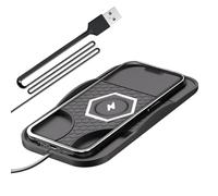 Caricabatterie wireless per auto - Tappetino di ricarica automatico Step Design, pad di alimentazione wireless veloce | Caricatore per auto portatile antiscivolo con piatto, compatibile con pickup