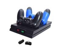 Caricabatterie wireless per joystick PS4/Slim/Pro con doppio LED, dock di ricarica rapida per Sony Playstation