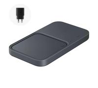 Caricabatterie Wireless Samsung Duo 15W Nero + Alimentatore e Cavo