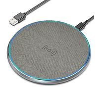 Caricabatterie wireless, tappetino di ricarica wireless da 15 W per iPhone 17/16/15/14/13/12/11 Pro/Pro Max/XS Max/XR/SE, Samsung Galaxy S22/S21S20/S10/S9/Note10/9, Huawei P40/P30, Xiaomi, AirPods 2