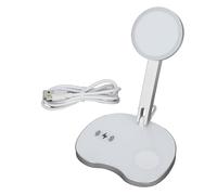 Caricabatterie wireless tutto in uno Ricarica wireless veloce con adsorbimento magnetico Ricarica simultanea di tre dispositivi Design salvaspazio