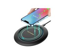 Caricabatterie wireless - Universale - 15W - Compatibile con iPhone, Huawei, Samsung - Protezione da surriscaldamento - Qi