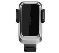 Caricabatterie wireless universale per auto con snodo girevole a 360 gradi, compatibile con le custodie, funzione di bloccaggio automatico