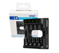 Caricabatterie XTAR L4 Per Batterie AA/AAA Litio E NiMh Ricarica Intelligente