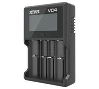 Caricabatterie XTAR VC4 LCD + 4 Pile Ricaricabili DURACELL AA Stilo 2500mAh
