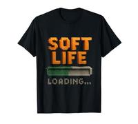 Caricamento in Corso da Voxel Art Soft Life - Cozy Digital Pixel Maglietta