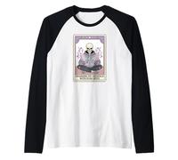 Caricare i Miei Cristalli con la Carta dei tarocchi Pure Spite Skeleton Maglia con Maniche Raglan