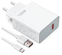 Caricatore 120W per Xiaomi, Caricabatterie Max Turbo Charge per con Cavo 120W Max Hyper charge, Ricarica Hyper per Xiaomi, Redmi, POCO, Black Shark MI turbo Adattatore 90W, 67W, 33W