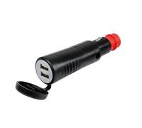 CARICATORE 2 PORTE USB "LAMPA" 12/24V PER MOTO RICARICA TELEFONO SMARTPHONE