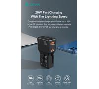 Caricatore 20W PD+QC MINI da Viaggio con Spine Universali