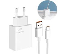 Caricatore 33w per Xiaomi, Caricabatterie 33w per Xiaomi con Cavo Usb C 2M, Ricarica Veloce per Xiaomi 11 Lite/Mi 11i/10T Lite/Mi 10T Pro/Mi 10T, Redmi Note 13 12 11 11S 10, Mi 11 Ultra 11i