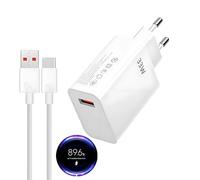 Caricatore 33w per Xiaomi, Caricabatterie Turbocharge da 33W, con Cavo Usb C 1M, Ricarica Veloce per Xiaomi 11 Lite/Mi 11i/10T Lite/Mi 10T Pro/Mi 10T, Redmi Note 13 12 11 11S 10, Mi 11 Ultra 11i