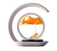 Caricatore 3D Sand Art - Lampada a dinamica, stazione di ricarica rapida wireless | Display liquido rotante a due colori, decorazione artistica da tavolo, uso notturno, per casa, ufficio, me