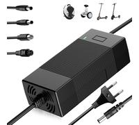 Caricatore 42V 3A per Monopattino Elettrico con Ventola, per Batterie 36V con 4 Connettori, Cavo di Ricarica Hoverboard, Compatibile con N-inebot, Xiaomi M365, Pro2, Mi 3 e Altri