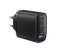 Caricatore 45W a 3 porte (USB C + USB A) con PD/PPS - Compatibile con iPhone 16/15 Pro Max, Samsung Galaxy S24/S23, iPad (include 1 cavo USBC da 2 m)