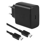 Caricatore 45W per Sam-sung, Caricabatterie USB C 45W Super Veloce con Cavo da 1M, Compatibile con Samsung Galaxy S24 S23 S22 S21 S20 S25 Ultra Plus/S24+/Note 20/A73/A53 Tab S10 S9 S8, Note10+