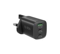 Caricatore 65W 2 USB-C + USB-A con spina UK